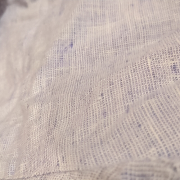 Chico's Design purple linen button down - Picture 4 of 7